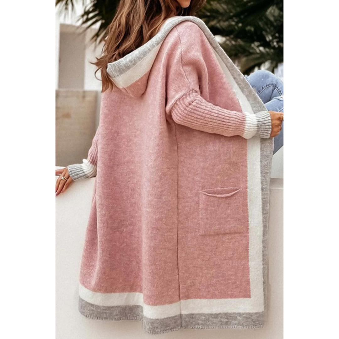 Niana Gilet long coloré confortable – DENEROVA