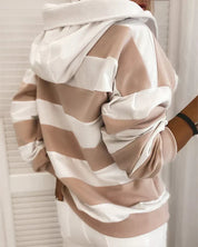 ELKE | Women's Striped Hoodie Sweater