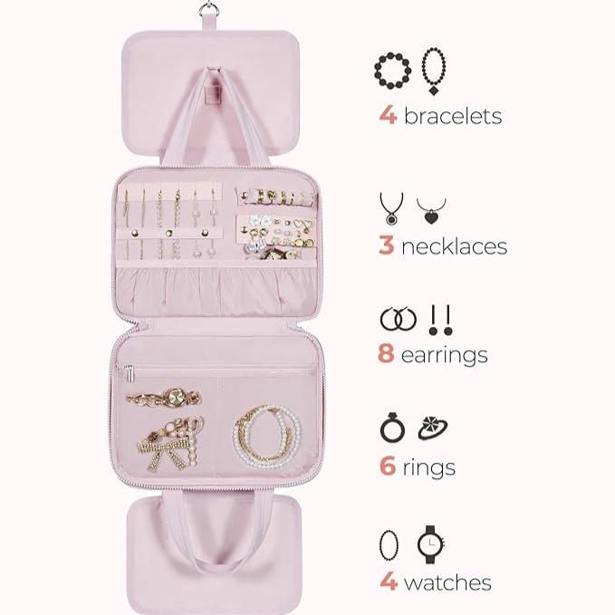 Kenia | Trousse de maquillage de voyage avec organisateur de bijoux