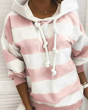 ELKE | Women's Striped Hoodie Sweater