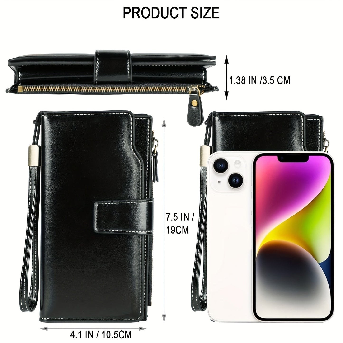 Portefeuille de voyage RFID sécurisé | Pochette vintage à multi-poches
