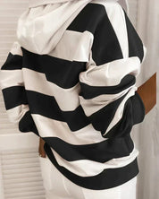 ELKE | Women's Striped Hoodie Sweater