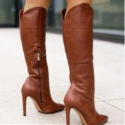 Melinda | Midnight Elegance Stiletto Boots