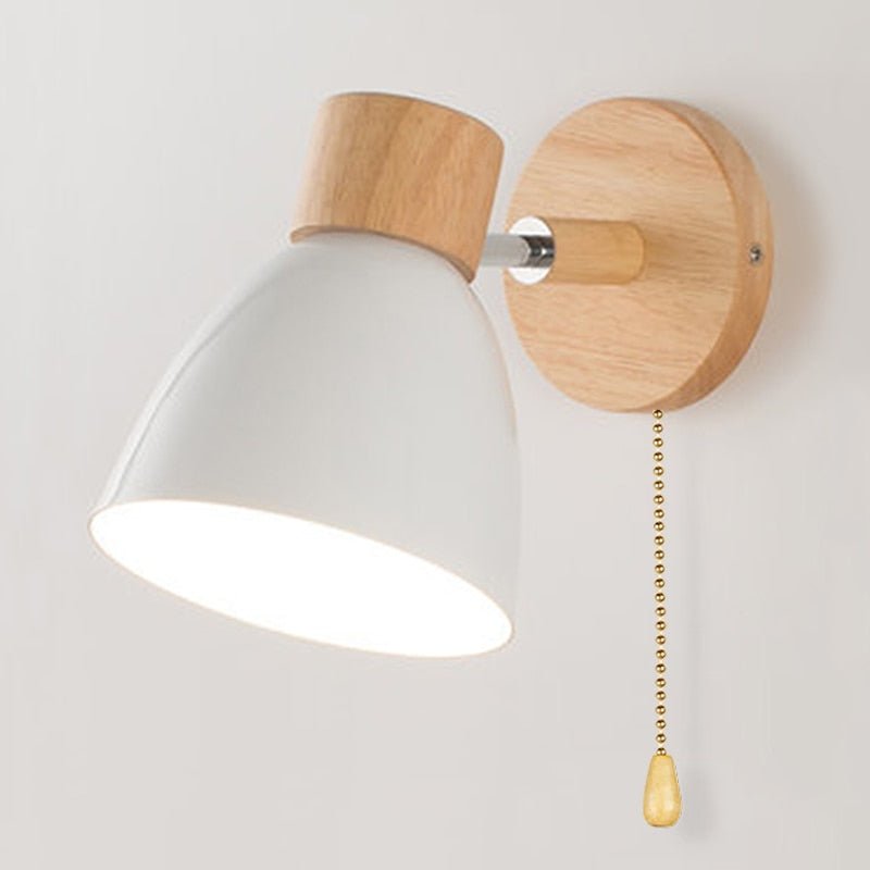 Applique murale suspendue scandinave en bois 0