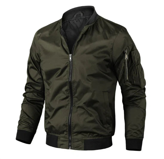 Blouson aviateur zippé pour homme | Décontracté 0