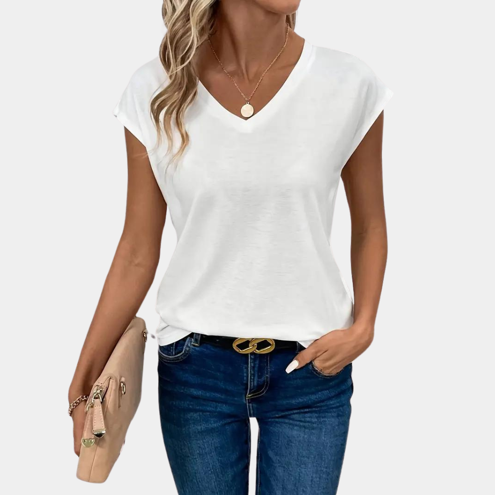 KATHY | Relaxed women's top with V-neckline