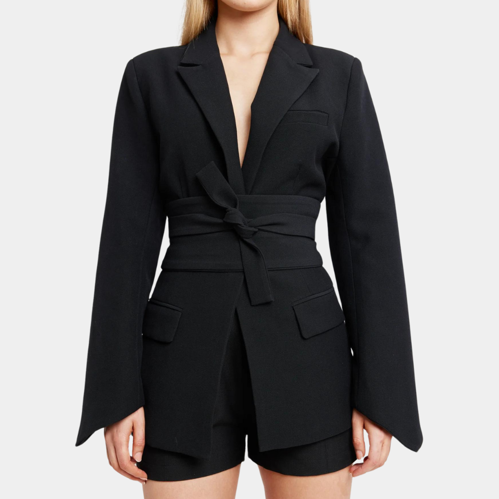 Clara | Blazer Élégant avec Ceinture pour des Tenues Raffinées