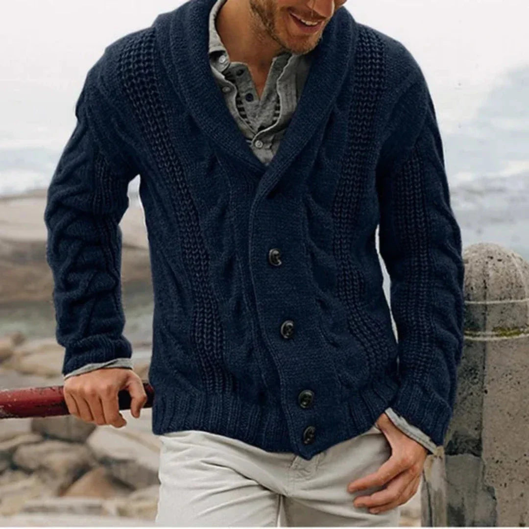 Cardigan chaud boutonné pour homme | Hiver 0