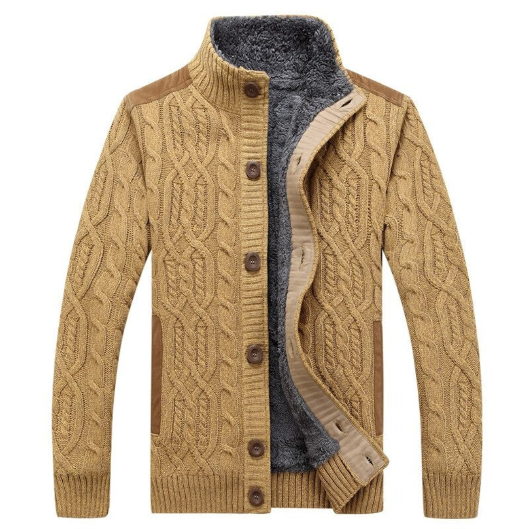 Cardigan chaud en tricot pour homme | Manches longues 0