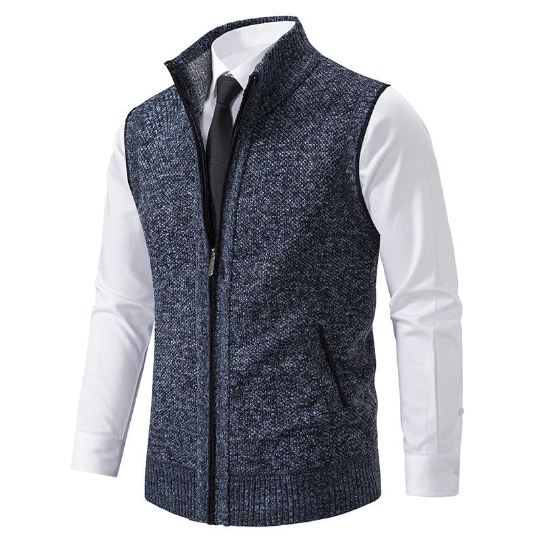 Cardigan sans manches pour homme | Fermeture éclair 0