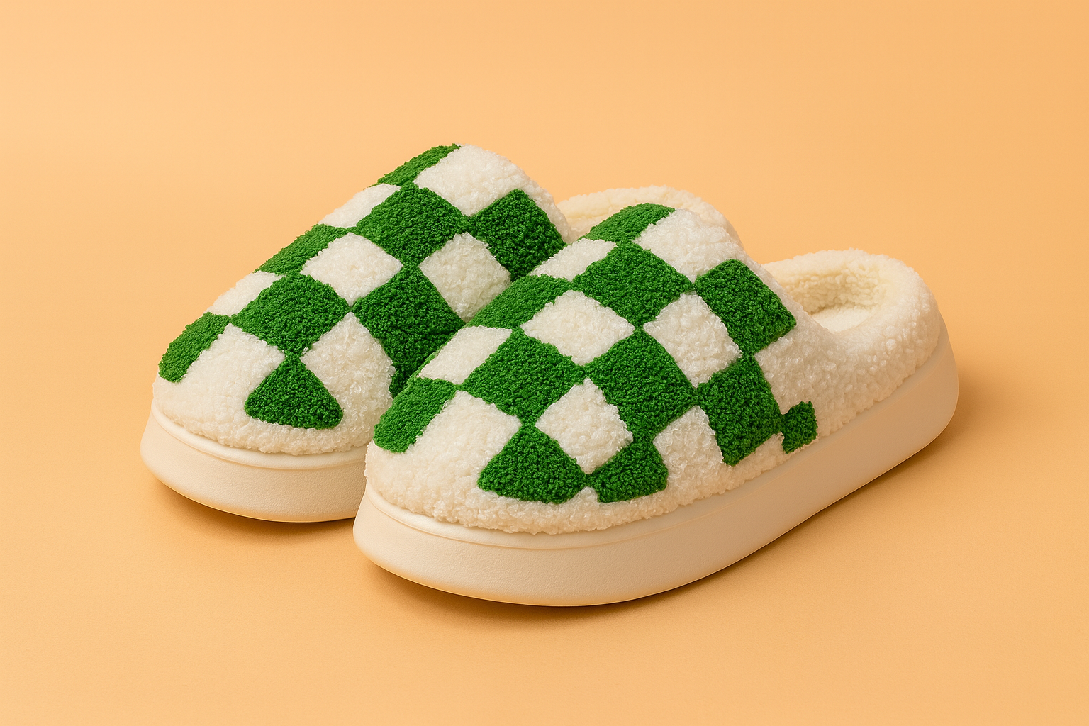 Chaussons à carreaux | Chaussons confortables et antidérapants 0