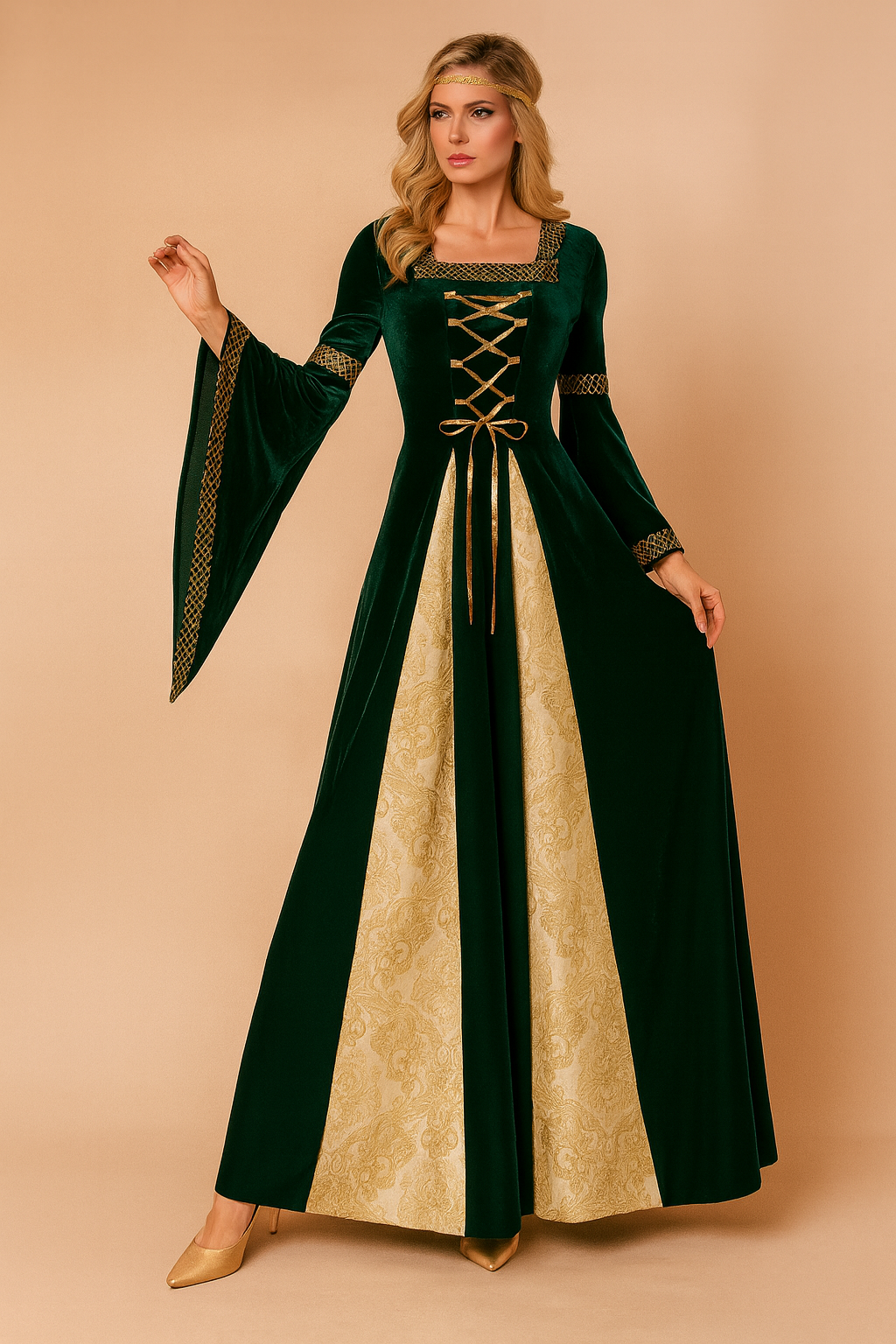 Medieval costume for women Princess dress – DENEROVA