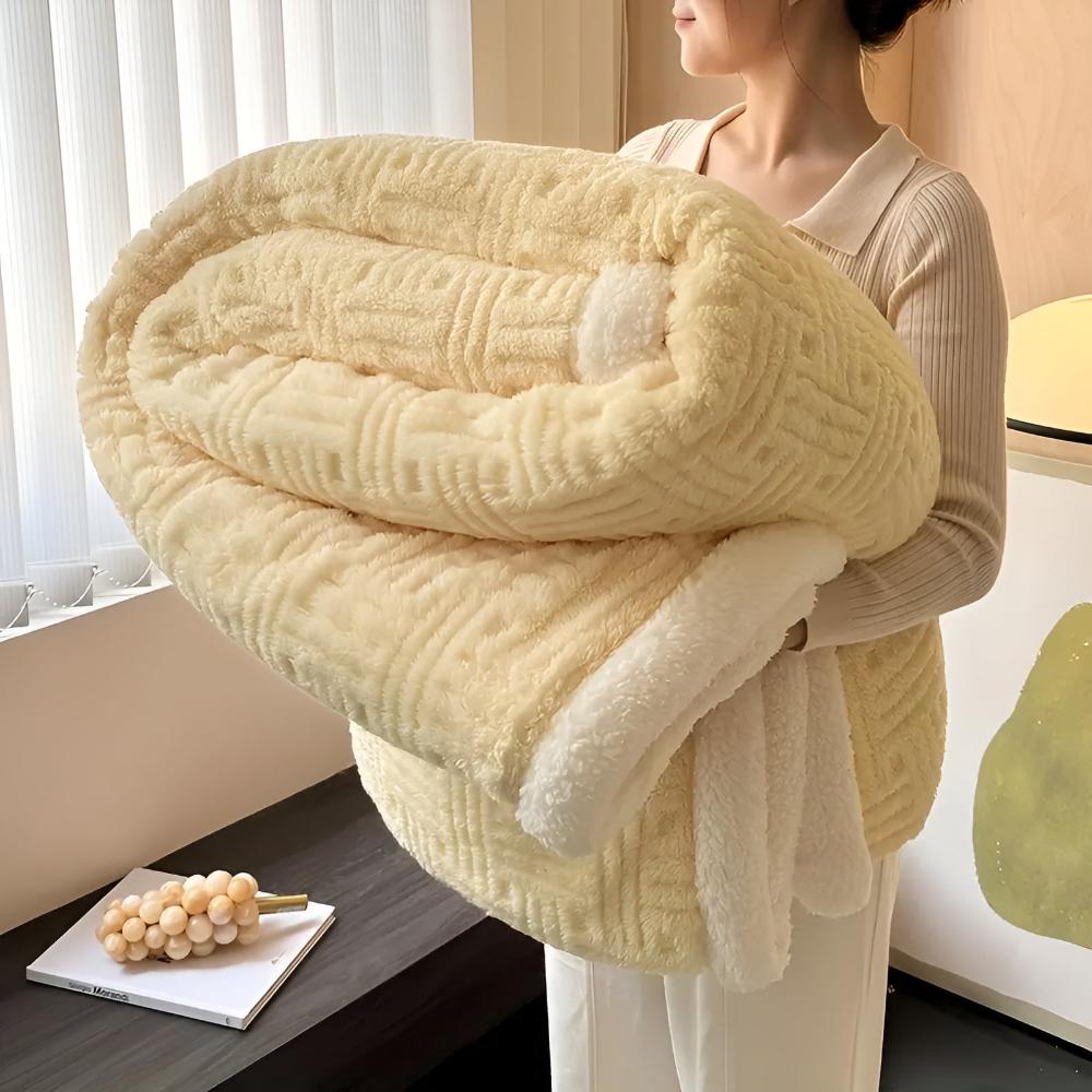 Couverture Sherpa douillette pour femme – Douce et chaude 0