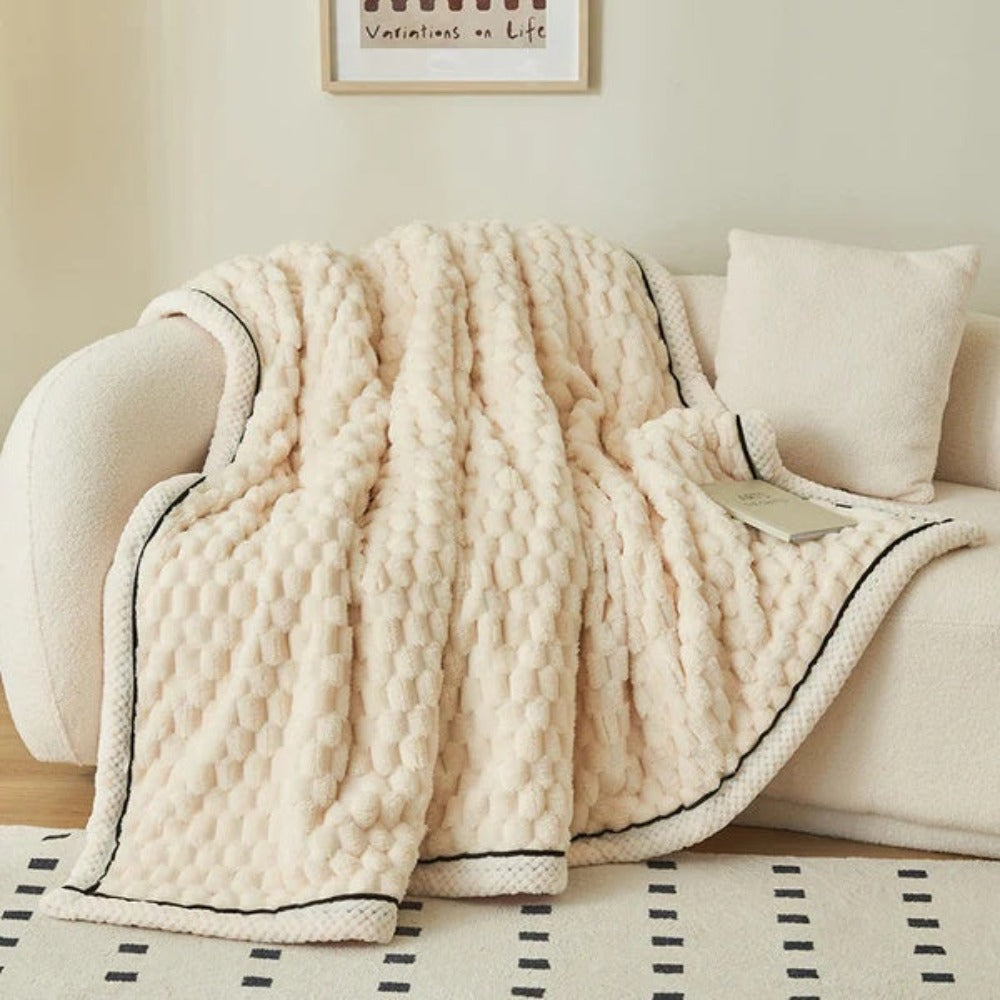 Couverture douillette pour adultes en polaire Sherpa douce et respirante 150x200 cm 0