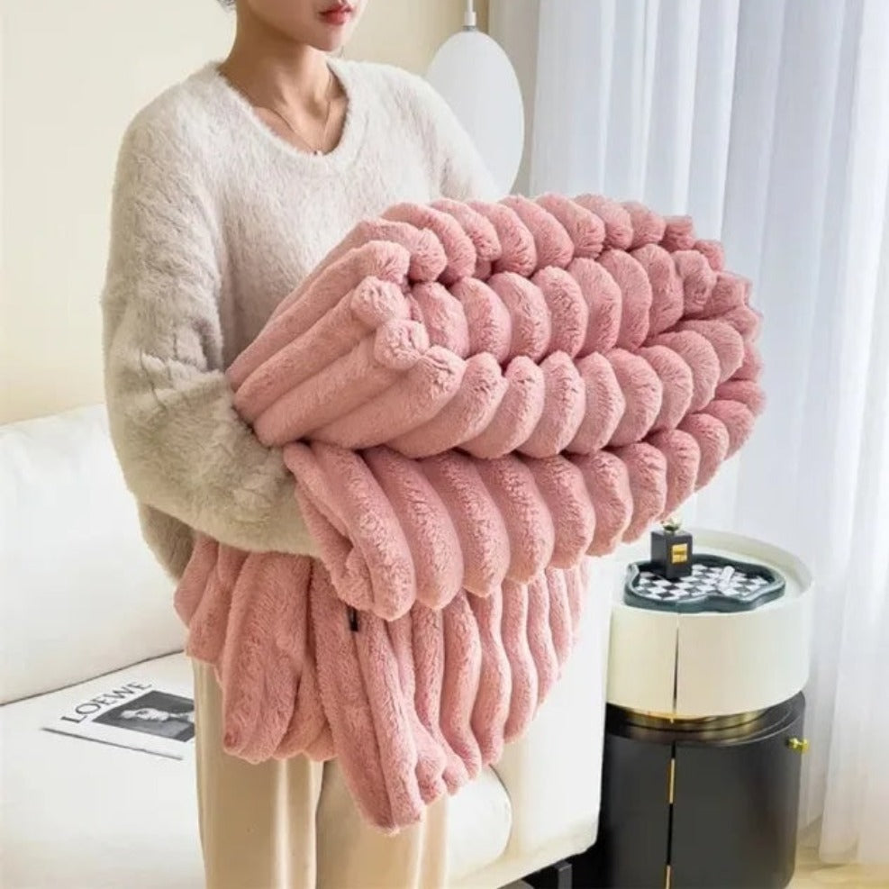 Couverture douillette pour femme et homme Microfibre douce Idéale pour toutes les saisons 0