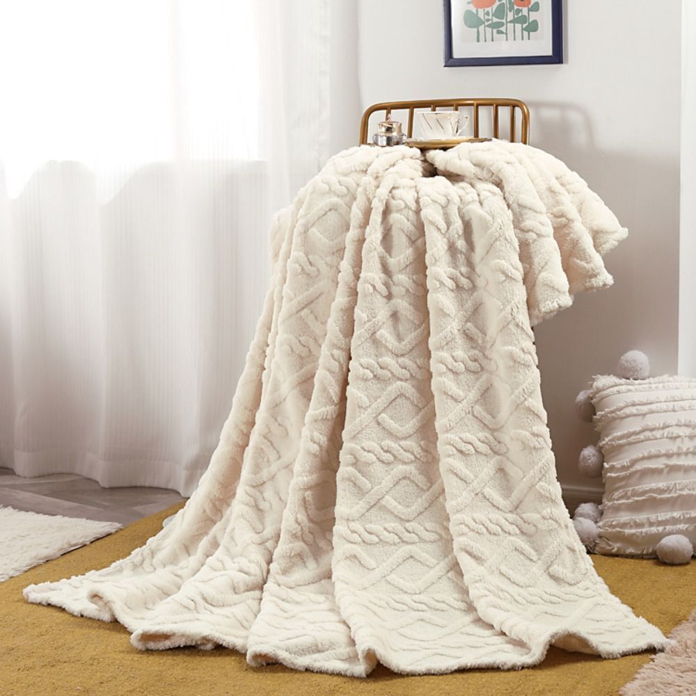 Couverture polaire ultra-douce pour adulte, isolante thermique 0