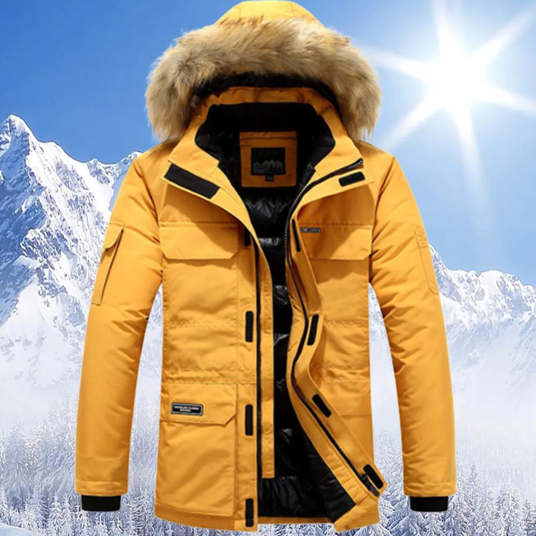 Devon | Parka d'hiver à capuche pour homme | Chaude 0
