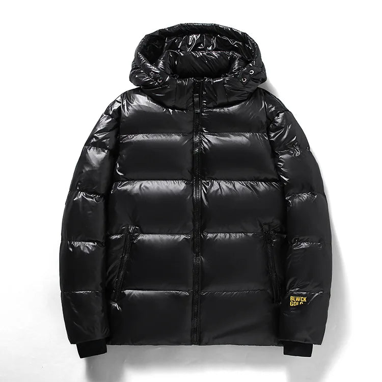 Doudoune d'hiver à capuche pour homme | Noir 0