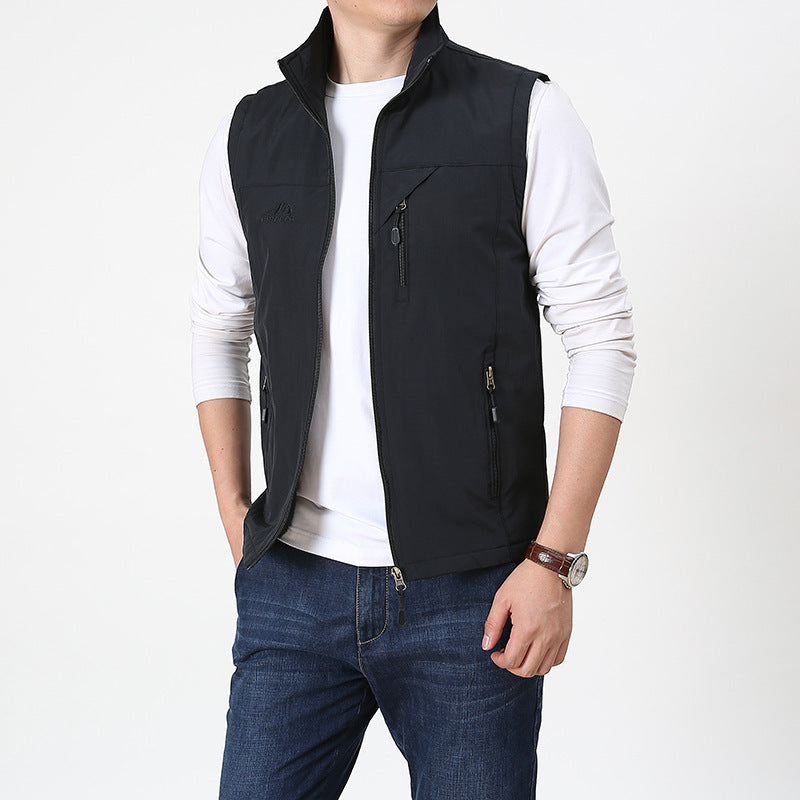 Gilet élégant pour homme | Avec col montant 0