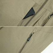 Gilet Cargo | Veste intermédiaire légère et élégante pour hommes avec col