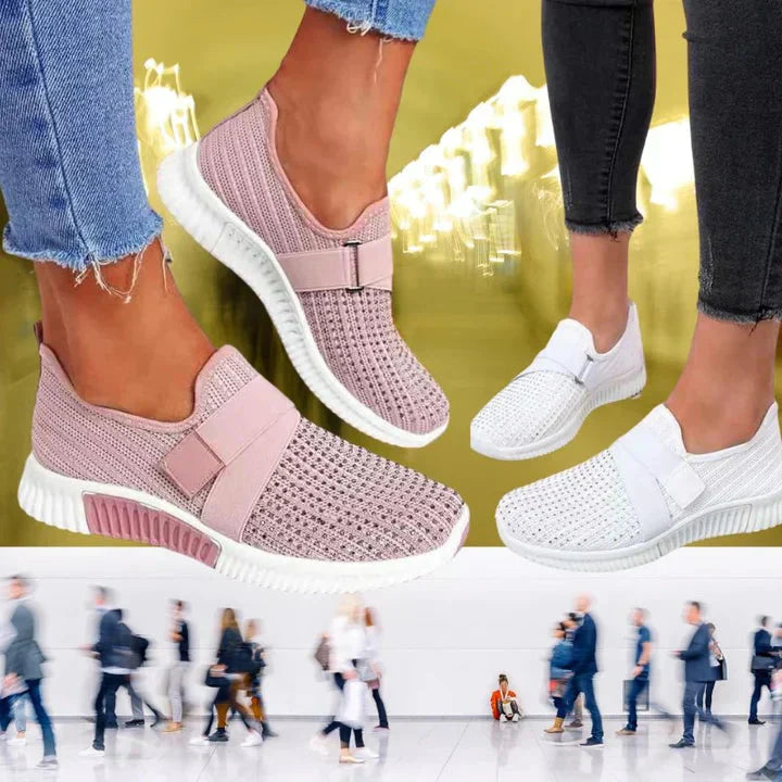 RINA | Women's slip-on sneakers with velcro