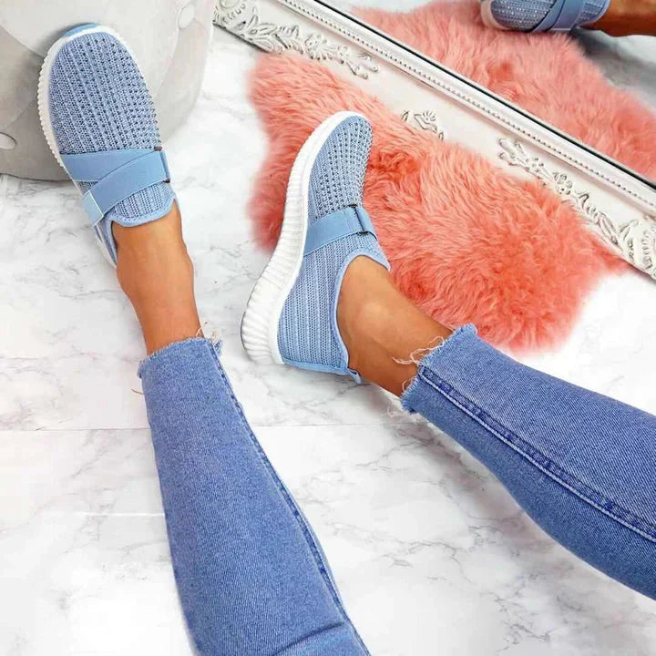 RINA | Women's slip-on sneakers with velcro