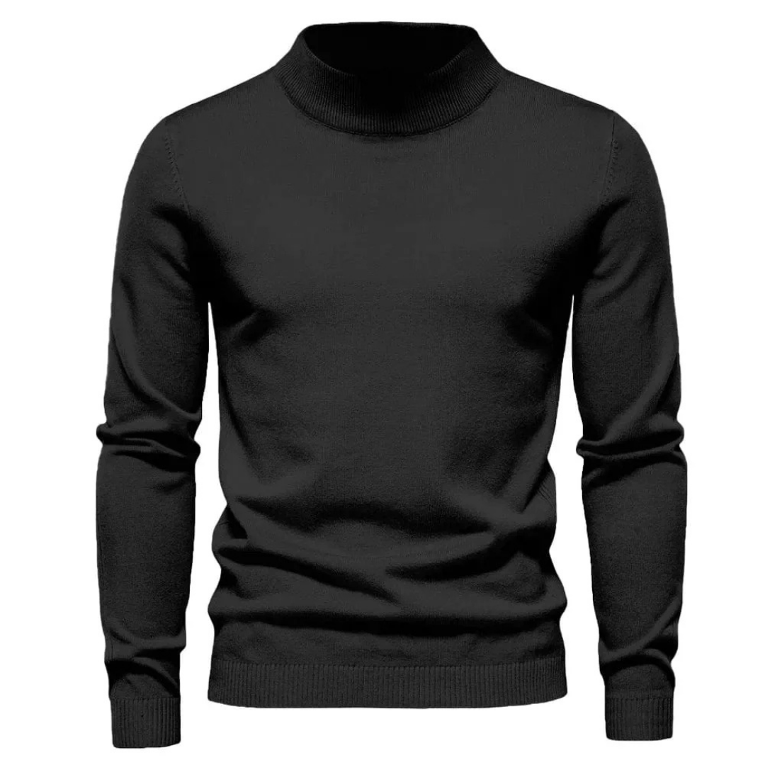 Pull col roulé classique pour homme | Décontracté 0