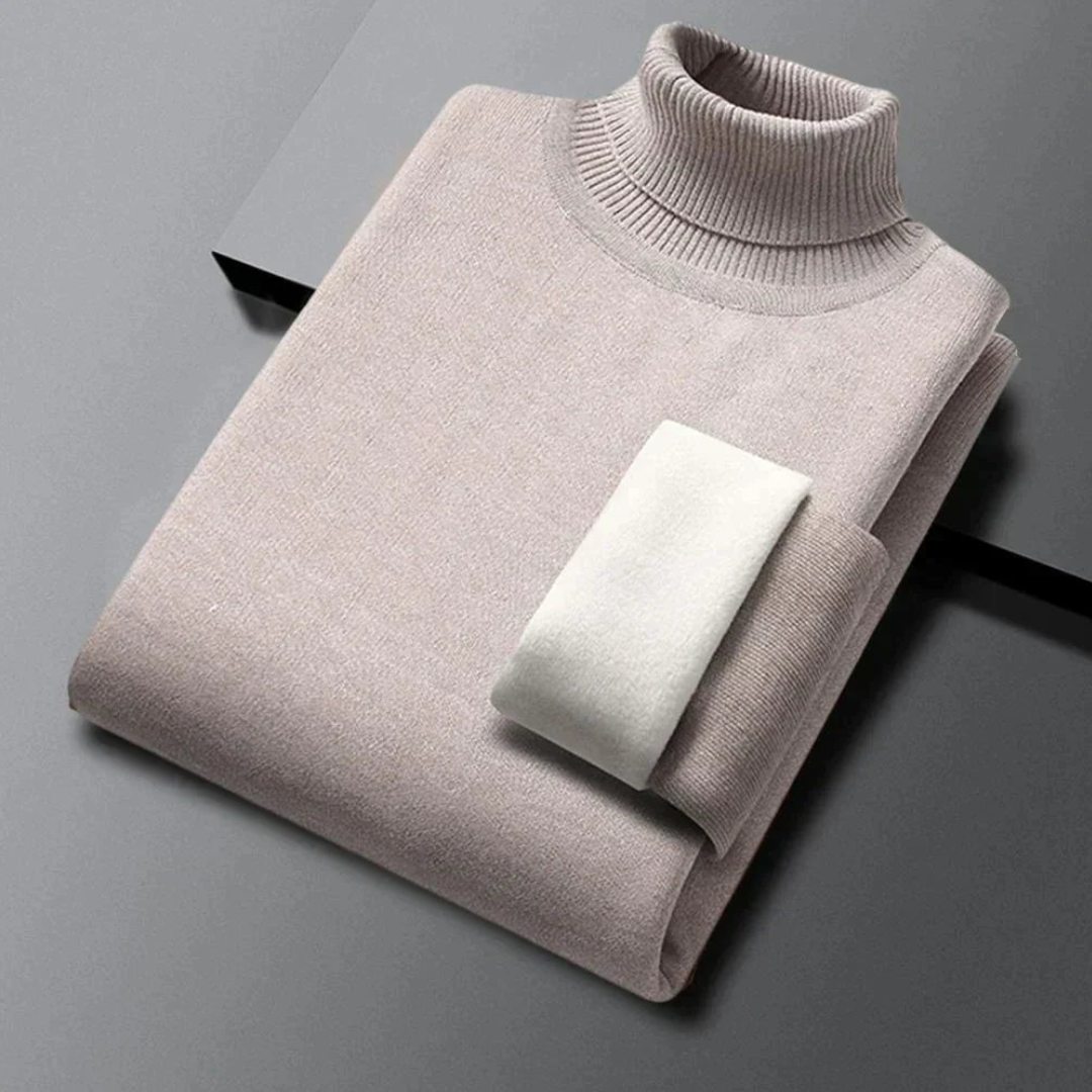 Pull en maille à col roulé pour homme | Manches longues 0
