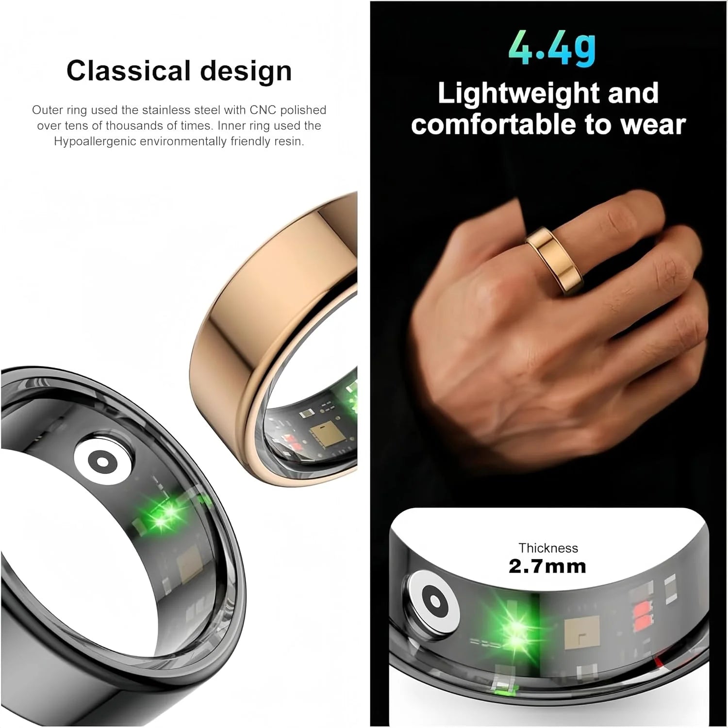 RingFit™ - Bague de suivi d'activité intelligente 0