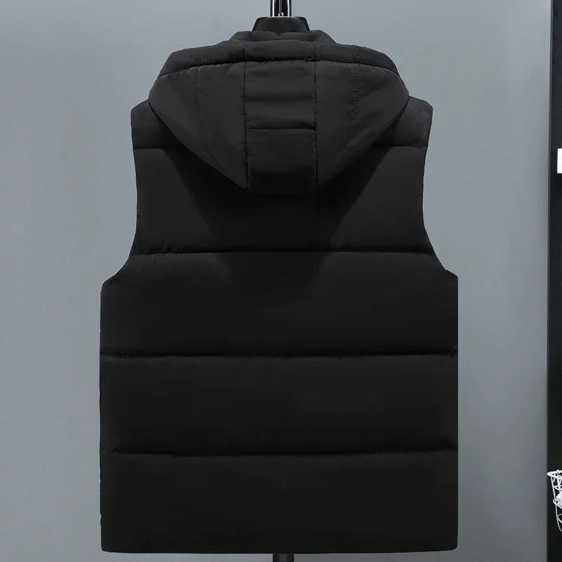 Gilet à capuche Calvin | Gilet matelassé premium pour homme avec capuche