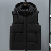 Gilet à capuche Calvin | Gilet matelassé premium pour homme avec capuche