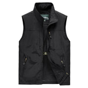 Gilet Cargo | Veste intermédiaire légère et élégante pour hommes avec col