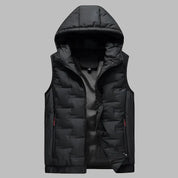 Gilet à Capuche Jack | Doudoune Ultralégère Mi-Veste Matelassée avec Capuche pour Hommes
