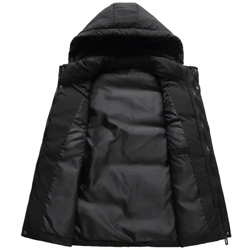 Gilet à capuche Calvin | Gilet matelassé premium pour homme avec capuche