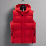 Gilet avec capuche RAW | Gilet matelassé sportif pour homme avec capuche