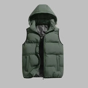 Gilet à capuche HUGO | Veste rembourrée mi-saison avec capuche amovible pour hommes