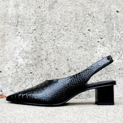 Serena | Escarpins Effet Croco – Chic Assuré