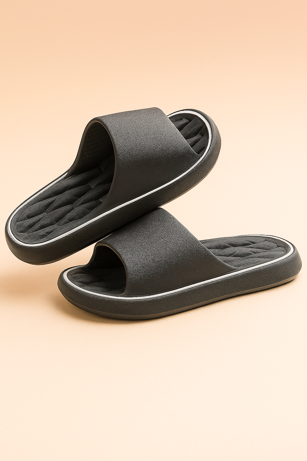 Tongs unisexes à bout ouvert | Chaussons d'intérieur doux et rembourrés 0