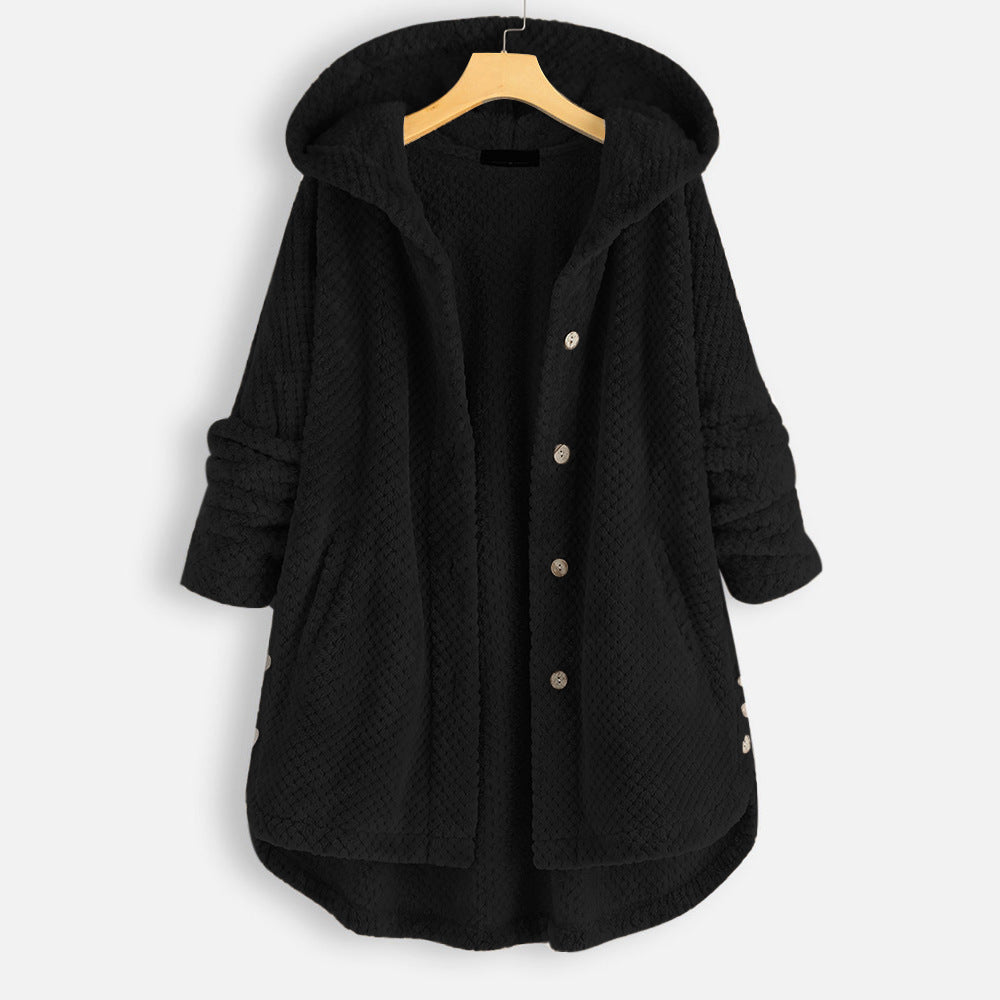 ALEXIS | Unisex reversibel fleecejakke til vinter med hette