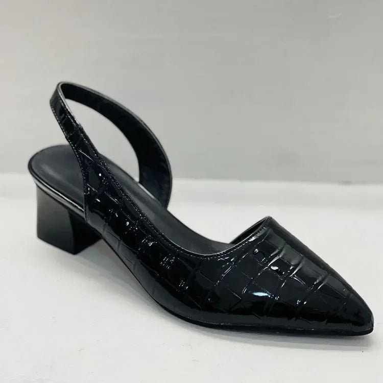 Serena | Escarpins Effet Croco – Chic Assuré