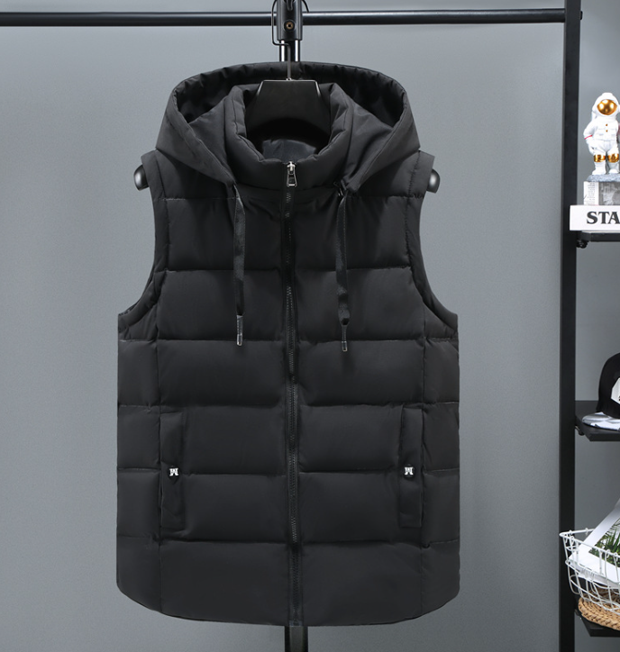 Gilet à capuche RAW | Veste intermédiaire matelassée avec capuche pour hommes