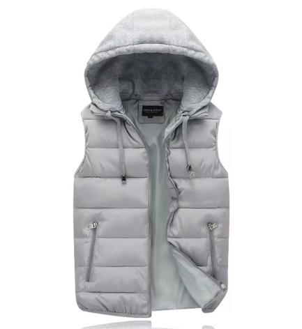Gilet Ralph | Gilet/veste légère et décontractée rembourrée avec capuche amovible pour hommes