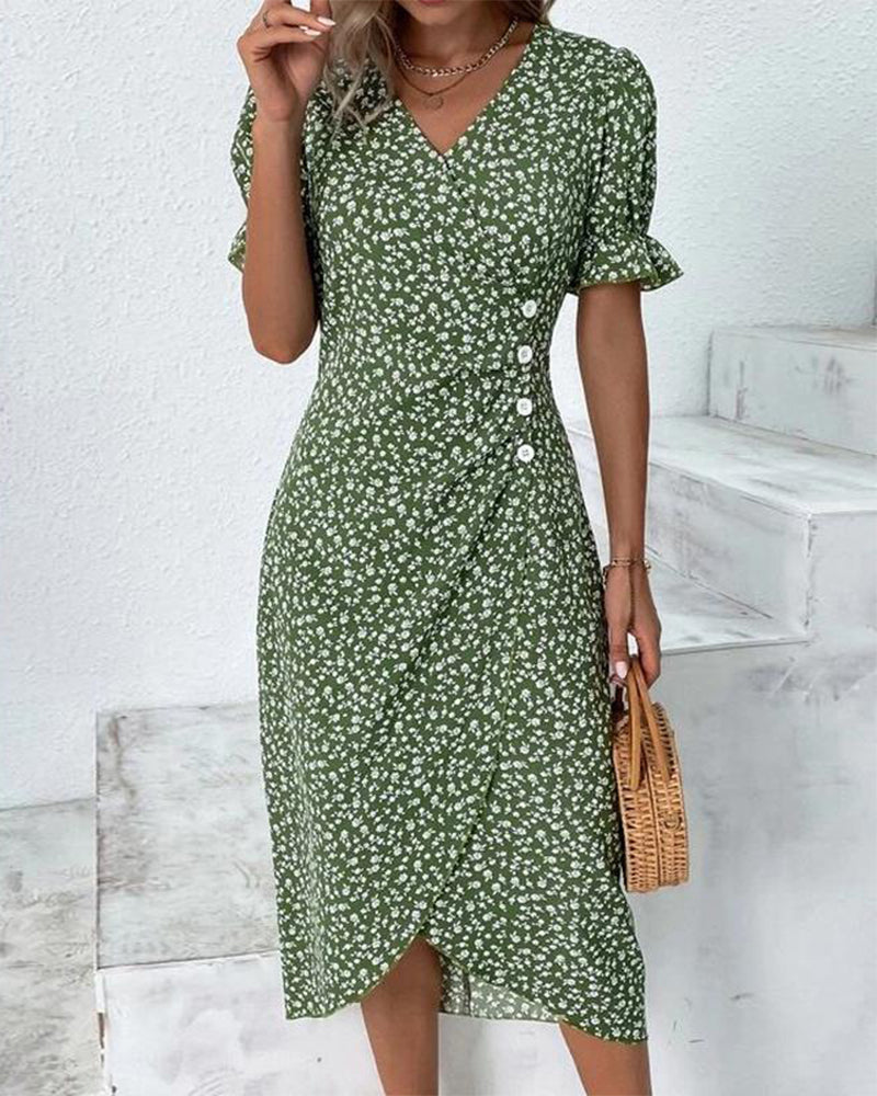 NINA | Floral Print Dress