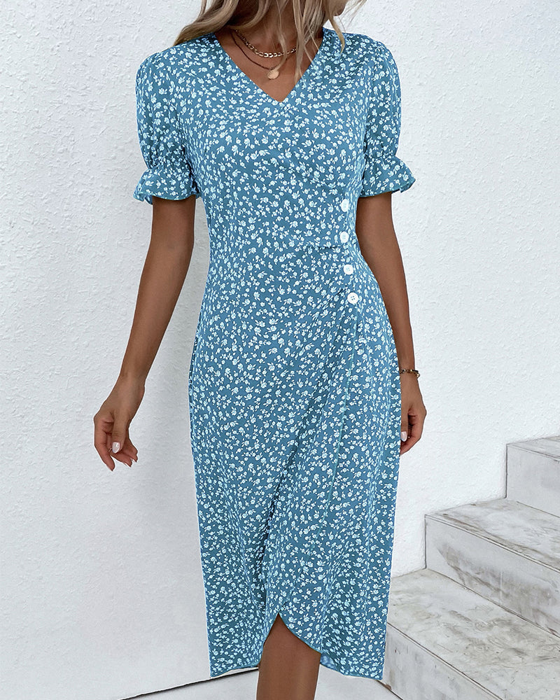 NINA | Floral Print Dress