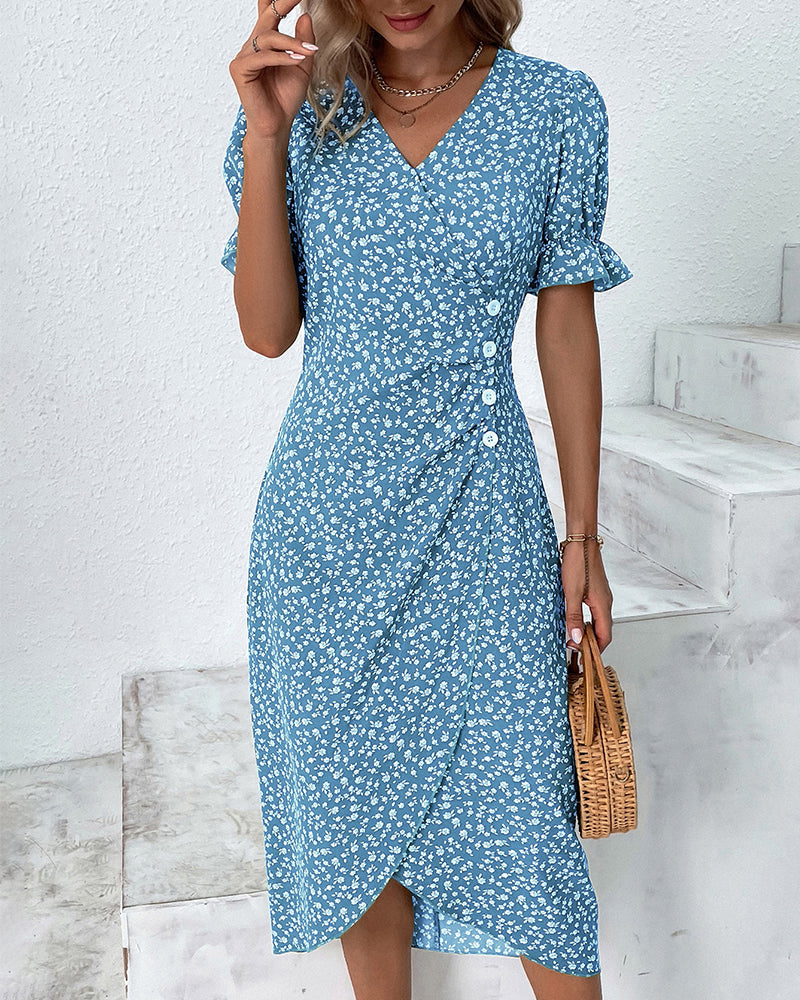 NINA | Floral Print Dress