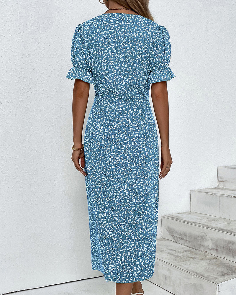 NINA | Floral Print Dress