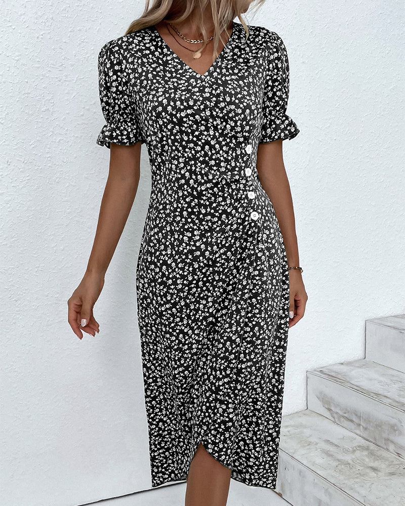 NINA | Floral Print Dress