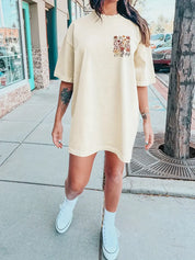 DAISY | Round Neck T-shirt Dress