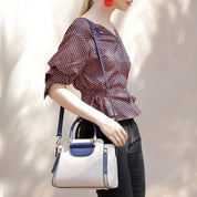 Sophie | Chic two-tone shoulder bag perfect for any event