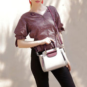 Sophie | Chic two-tone shoulder bag perfect for any event